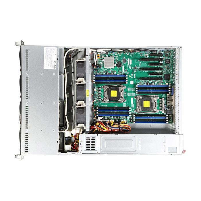 Сервер Supermicro SYS-6028R-TR CSE-825TQ noCPU X10DRi 16хDDR4 softRaid IPMI 1х740W PSU Ethernet 2х1Gb/s 8х3,5" BPN SAS825TQ FCLGA2011-3 (2)